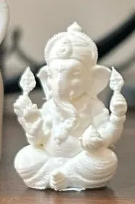 Ganesha Idol — White PLA
